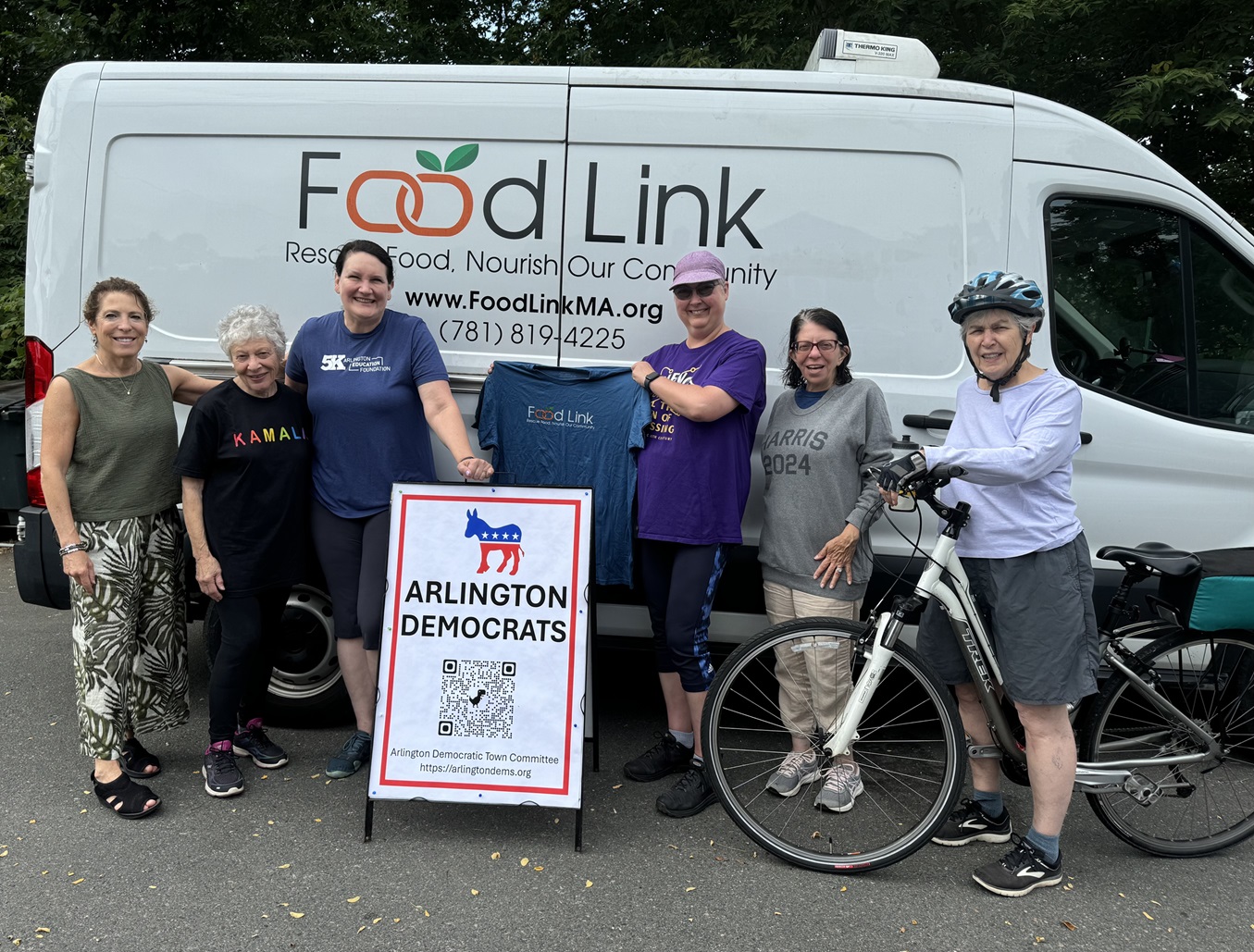 Sept. 2024: The ADTC Ride for Food Team: Linda Magram, Paulette Schwartz, Barbara Atkins, Jennifer Litowski, Lisa Pedulla, Peggy Gardiner